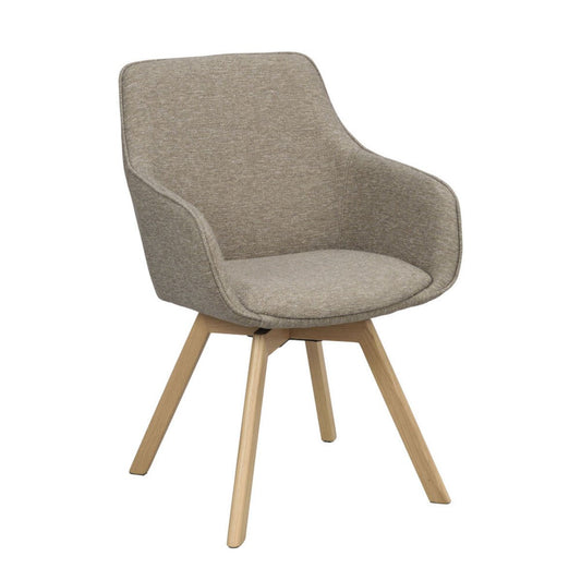 Alison Karmstol Mörkbeige/Ek | Rowico Home | 7340126571712 | 117884 | Maessing Interiör