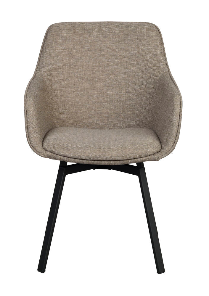 Alison Karmstol Mörkbeige/Svart | Rowico Home | 7340126585641 | 117883 | Maessing Interiör