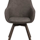 Alison Karmstol Mörkgrå/Brun Ek | Rowico Home | 7340126585924 | 118092 | Maessing Interiör