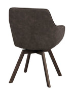 Alison Karmstol Mörkgrå/Brun Ek | Rowico Home | 7340126585924 | 118092 | Maessing Interiör
