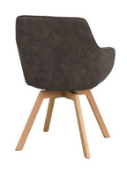 Alison Karmstol Mörkgrå/Ek | Rowico Home | 7340126585900 | 118090 | Maessing Interiör