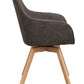 Alison Karmstol Mörkgrå/Ek | Rowico Home | 7340126585900 | 118090 | Maessing Interiör