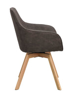 Alison Karmstol Mörkgrå/Ek | Rowico Home | 7340126585900 | 118090 | Maessing Interiör