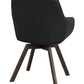 Alison Karmstol Svart läder/Brun ek | Rowico Home | 7340126585559 | 118142 | Maessing Interiör