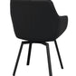 Alison Karmstol Svart läder/Svart | Rowico Home | 7340126585566 | 118143 | Maessing Interiör