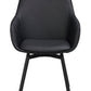 Alison Karmstol Svart läder/Svart | Rowico Home | 7340126585566 | 118143 | Maessing Interiör