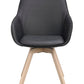 Alison Karmstol Svart läder/Vitpigmenterad Ek | Rowico Home | 7340126585542 | 118141 | Maessing Interiör