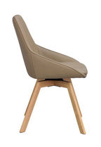 Alison Stol Beige Läder/Ek | Rowico Home | 7340126585498 | 118134 | Maessing Interiör