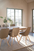Alison Stol Beige Läder/Vitpigmenterad Ek | Rowico Home | 7340126585504 | 118135 | Maessing Interiör