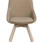 Alison Stol Beige Läder/Vitpigmenterad Ek | Rowico Home | 7340126585504 | 118135 | Maessing Interiör