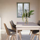 Alison Stol Beige Läder/Vitpigmenterad Ek | Rowico Home | 7340126585504 | 118135 | Maessing Interiör