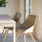 Alison Stol Beige Läder/Vitpigmenterad Ek | Rowico Home | 7340126585504 | 118135 | Maessing Interiör