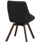 Alison Stol Svart Läder/Brun Ek | Rowico Home | 7340126585474 | 118132 | Maessing Interiör
