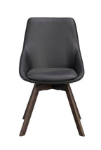 Alison Stol Svart Läder/Brun Ek | Rowico Home | 7340126585474 | 118132 | Maessing Interiör