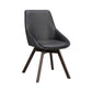 Alison Stol Svart Läder/Brun Ek | Rowico Home | 7340126585474 | 118132 | Maessing Interiör