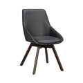 Alison Stol Svart Läder/Brun Ek | Rowico Home | 7340126585474 | 118132 | Maessing Interiör