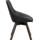 Alison Stol Svart Läder/Brun Ek | Rowico Home | 7340126585474 | 118132 | Maessing Interiör