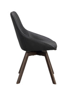 Alison Stol Svart Läder/Brun Ek | Rowico Home | 7340126585474 | 118132 | Maessing Interiör