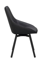 Alison Stol Svart Läder/Svart | Rowico Home | 7340126585481 | 118133 | Maessing Interiör