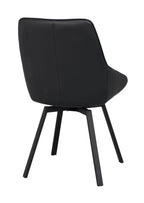 Alison Stol Svart Läder/Svart | Rowico Home | 7340126585481 | 118133 | Maessing Interiör