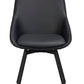 Alison Stol Svart Läder/Svart | Rowico Home | 7340126585481 | 118133 | Maessing Interiör