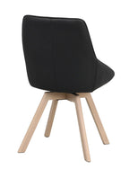 Alison Stol Svart Läder/Vitpigmenterad Ek | Rowico Home | 7340126585467 | 118131 | Maessing Interiör