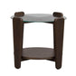 Arran Soffbord Brun Ek/Glas Ø52 | Rowico Home | 7340126580011 | 121275 | Maessing Interiör