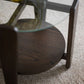 Arran Soffbord Brun Ek/Glas Ø52 | Rowico Home | 7340126580011 | 121275 | Maessing Interiör