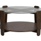 Arran Soffbord Brun Ek/Glas Ø93 | Rowico Home | 7340126580004 | 121274 | Maessing Interiör