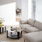 Arran Soffbord Brun Ek/Glas Ø93 | Rowico Home | 7340126580004 | 121274 | Maessing Interiör