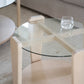 Arran Soffbord Vitpigmenterad Ek/Glas Ø52 | Rowico Home | 7340126579992 | 121273 | Maessing Interiör
