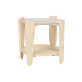 Arran Soffbord Vitpigmenterad Ek/Glas Ø52 | Rowico Home | 7340126579992 | 121273 | Maessing Interiör