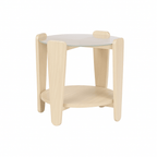 Arran Soffbord Vitpigmenterad Ek/Glas Ø52 | Rowico Home | 7340126579992 | 121273 | Maessing Interiör