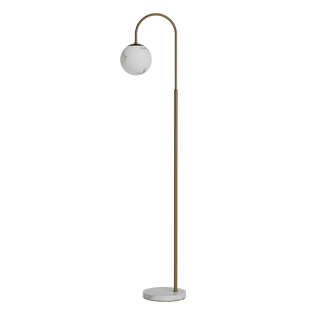 Bellagio Golvlampa 163 Mässing/Vit | By Rydéns | 7391741013194 | 4101050-5000 | Maessing Interiör