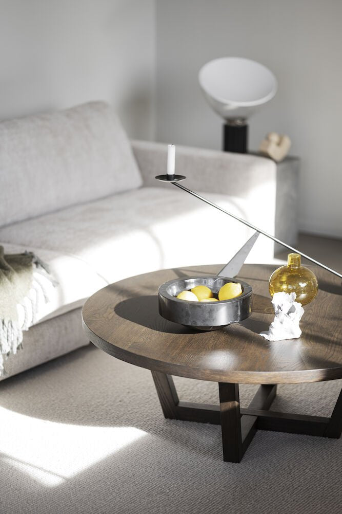 Boxford Soffbord Brun Ek Ø110 | Rowico Home | 7340126557082 | 121018 | Maessing Interiör