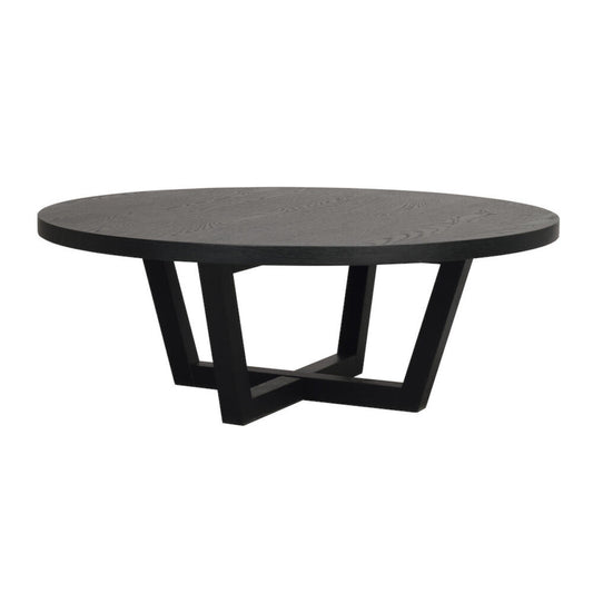 Boxford Soffbord Svart Ek Ø110 | Rowico Home | 7340126557099 | 121019 | Maessing Interiör