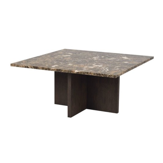 Brooksville Soffbord Brun Marmor/Brun Ek 90 | Rowico Home | 7340126554845 | 120790 | Maessing Interiör