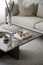 Brooksville Soffbord Brun Marmor/Brun Ek 90 | Rowico Home | 7340126554845 | 120790 | Maessing Interiör