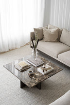 Brooksville Soffbord Brun Marmor/Brun Ek 90 | Rowico Home | 7340126554845 | 120790 | Maessing Interiör