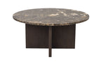 Brooksville Soffbord Brun Marmor/Brun Ek Ø90 | Rowico Home | 7340126554807 | 120786 | Maessing Interiör