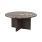 Brooksville Soffbord Brun Marmor/Brun Ek Ø90 | Rowico Home | 7340126554807 | 120786 | Maessing Interiör