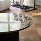 Brooksville Soffbord Brun Marmor/Brun Ek Ø90 | Rowico Home | 7340126554807 | 120786 | Maessing Interiör