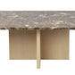Brooksville Soffbord Brun Marmor/vitpigment Ek 90 | Rowico Home | 7340126554821 | 120788 | Maessing Interiör
