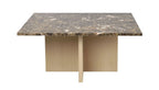 Brooksville Soffbord Brun Marmor/vitpigment Ek 90 | Rowico Home | 7340126554821 | 120788 | Maessing Interiör
