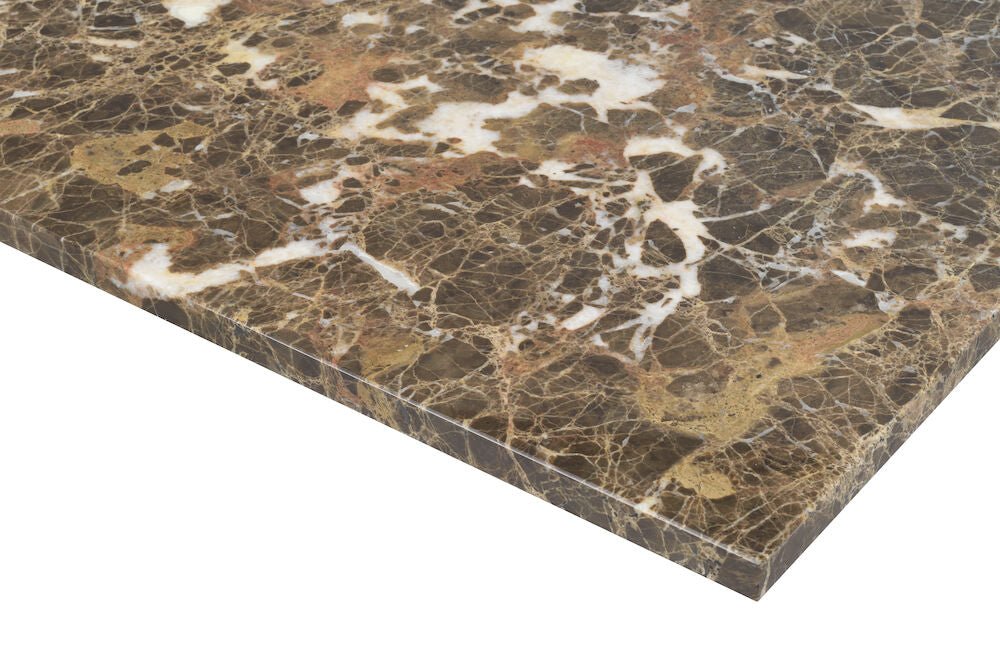 Brooksville Soffbord Brun Marmor/vitpigment Ek 90 | Rowico Home | 7340126554821 | 120788 | Maessing Interiör