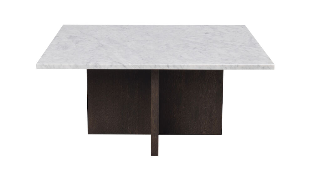 Brooksville Soffbord Vit Marmor/Brun Ek 90 | Rowico Home | 7340126554852 | 120791 | Maessing Interiör