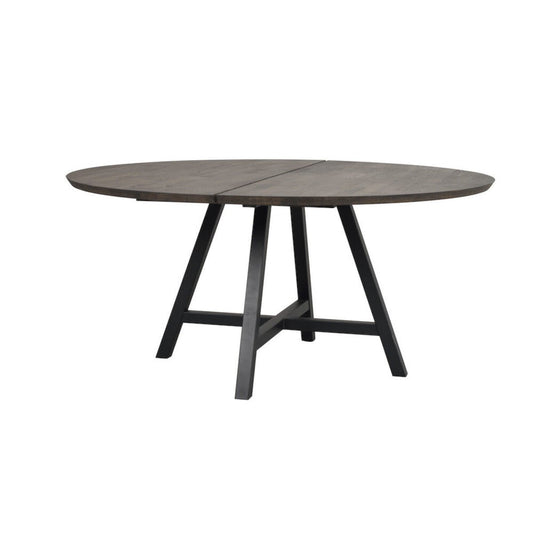 Carradale Matbord Brun Ek/Svarta A - ben Ø150 | Rowico Home | 7340126549438 | 120343 | Maessing Interiör