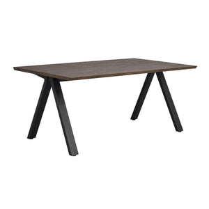 Carradale Matbord Brun Ek/Svarta V-ben 170