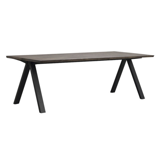 Carradale Matbord Brun Ek/Svarta V - ben 220 | Rowico Home | 7340126549230 | 120321 | Maessing Interiör
