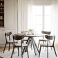 Carradale Matbord Brun Ek/Svarta V - ben Ø130 | Rowico Home | 7340126559925 | 121216 | Maessing Interiör